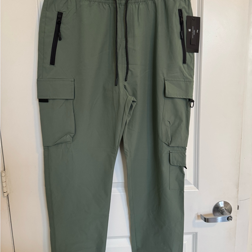 Sea Olive Cargo Pants For Men